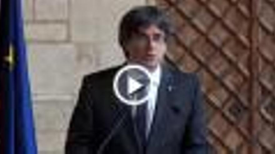 Vídeo: La declaració íntegra de Puigdemont