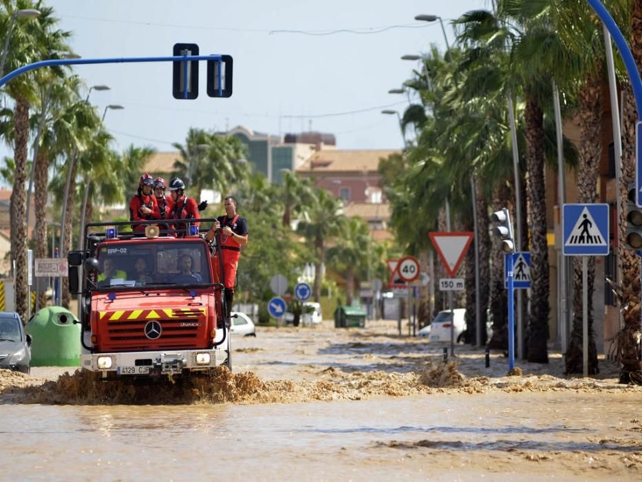 Gota fría en Los Alcázares: Inundaciones, rescates y destrozos