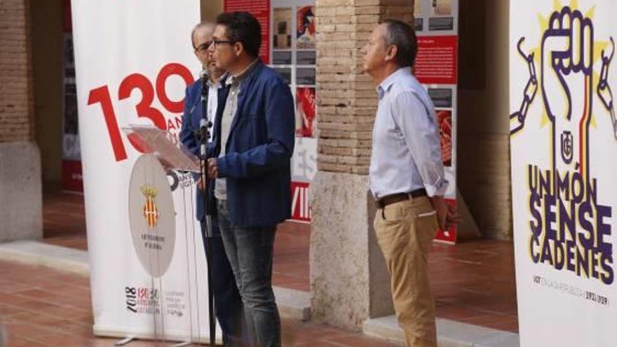 Raül Roselló, ayer, durante su intervención junto a Gómez y Sáez.