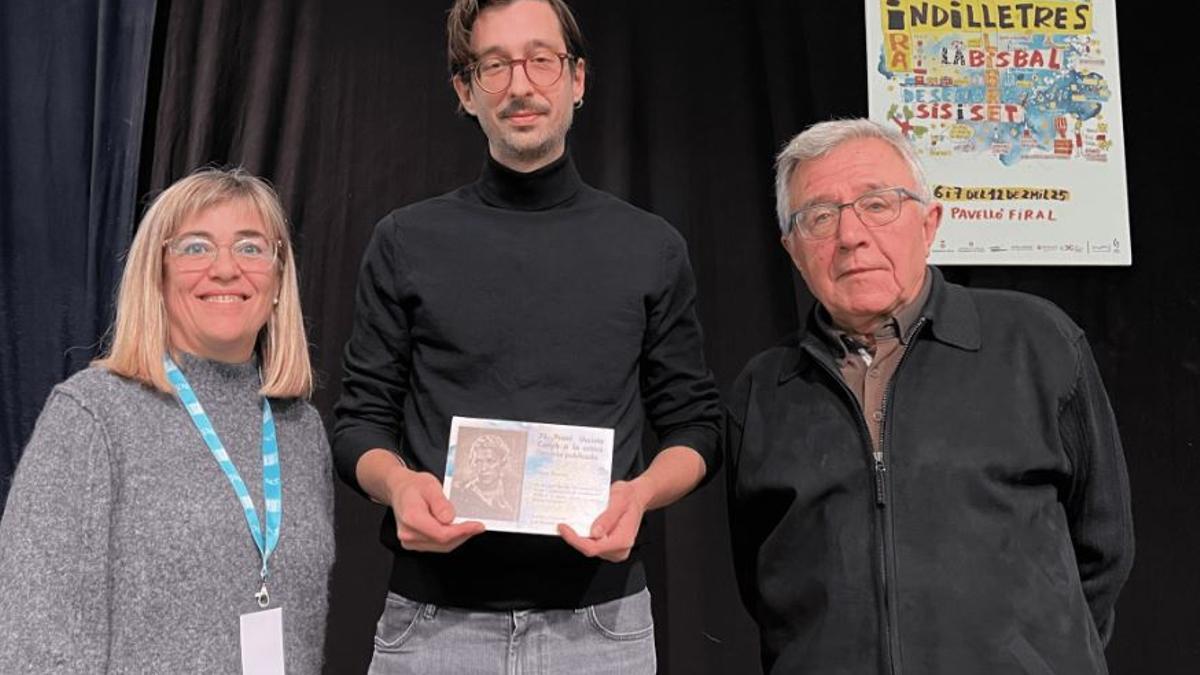 Marc Rovira, rebent el premi aquest dissabte.