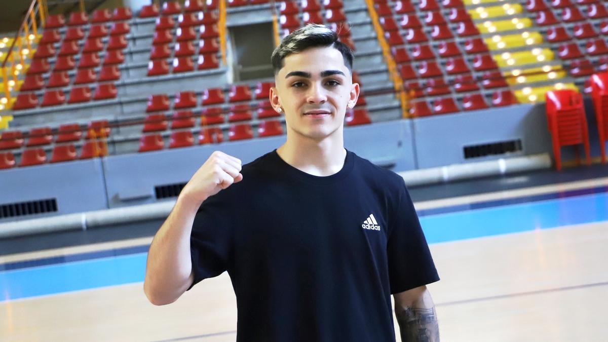 Rafa Lozano Jr., en el Palacio Municipal de Deportes Vista Alegre de Córdoba.