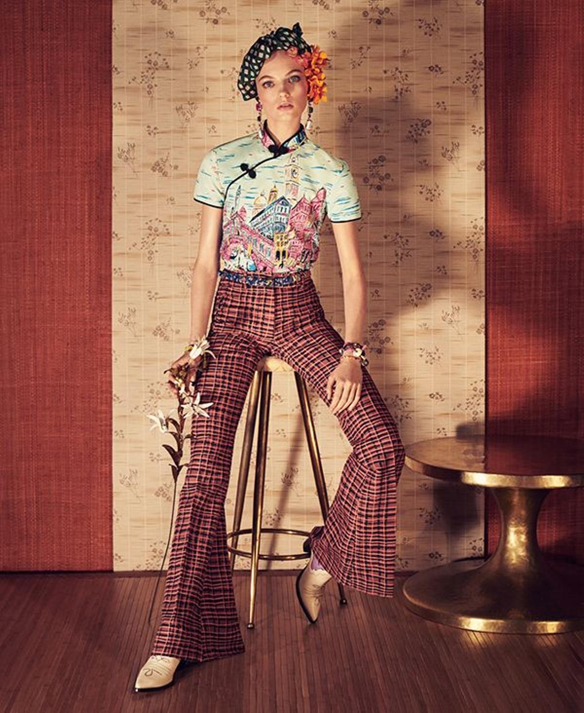 Look de Zara de la colección primavera-verano 2018, de inspiración oriental