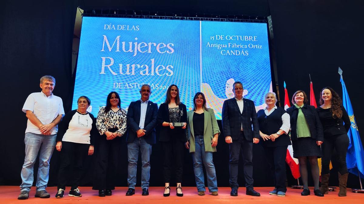 Lucía González, galardonada como “Mujer Rural de Asturias” 2024 en Candás