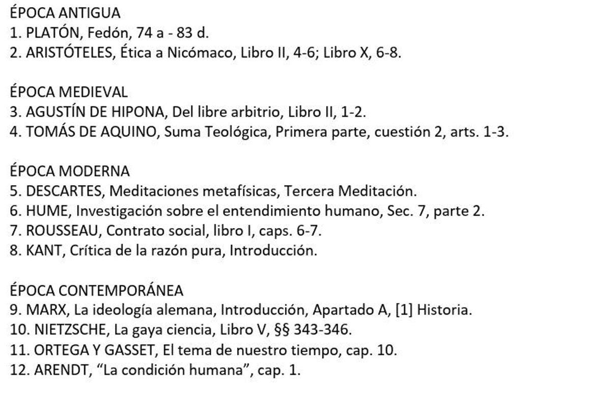 Los grandes nombres de la Historia de la Filosofía, de Platón y Aristóteles a Hume, Kant, Marx, Nietzsche, Ortega y Gasset y Hannah Arendt, han vuelto a estar presentes en la PAU 2026.