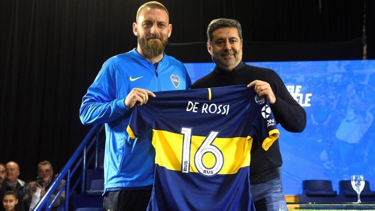 De Rossi dio sus primeras palabras como jugador de la Boca Juniors