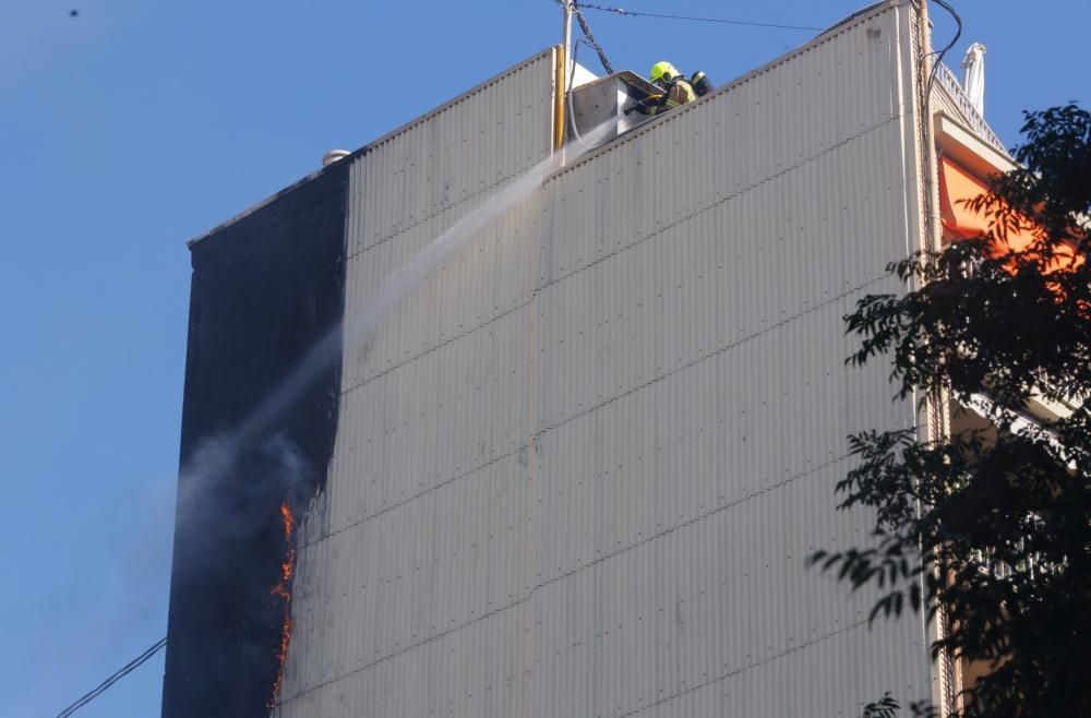 Incendio en el centro de Valencia