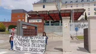 GALERÍA | Las pancartas contra la supresión de trenes recorren Zamora