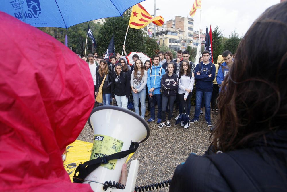 Protesta estudiantil a Girona.