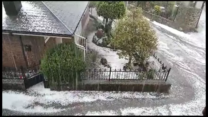 VÍDEO | Granizada de escándalo en este pueblo de Zamora