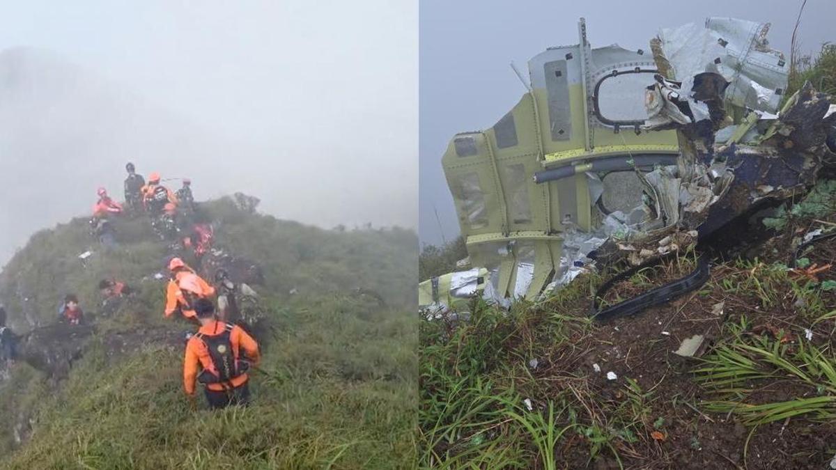 Las autoridades de Indonesia hallan los restos del avión desaparecido el sábado con once personas a bordo