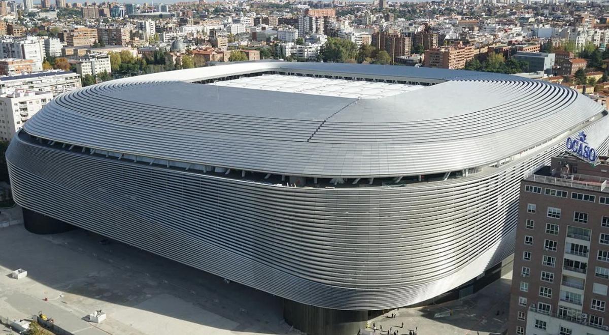 Imagen del remodelado estadio Santiago Bernábeu, que puede albergar la final del Mundial 2030