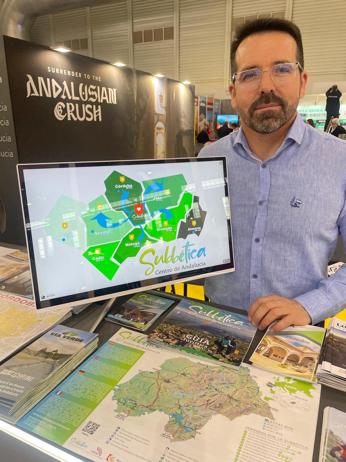 Representante de la Mancomunidad de la Subbética en la Feria Internacional de Turismo de Interior celebrada en Valladolid.