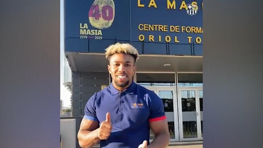 "He tornat. He vuelto": El mensaje de Adama a los culés