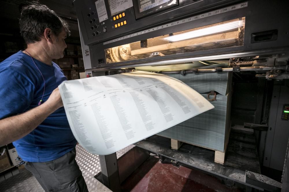 La fábrica de papeletas electorales de Siero