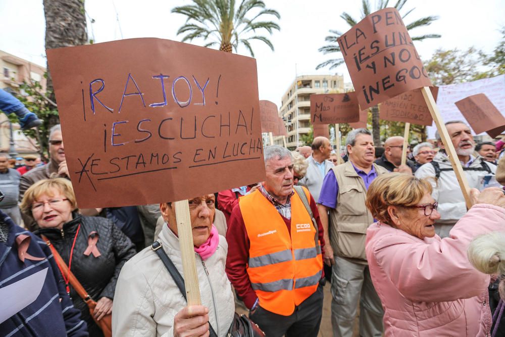 Manifestación en defensa de las pensiones públicas