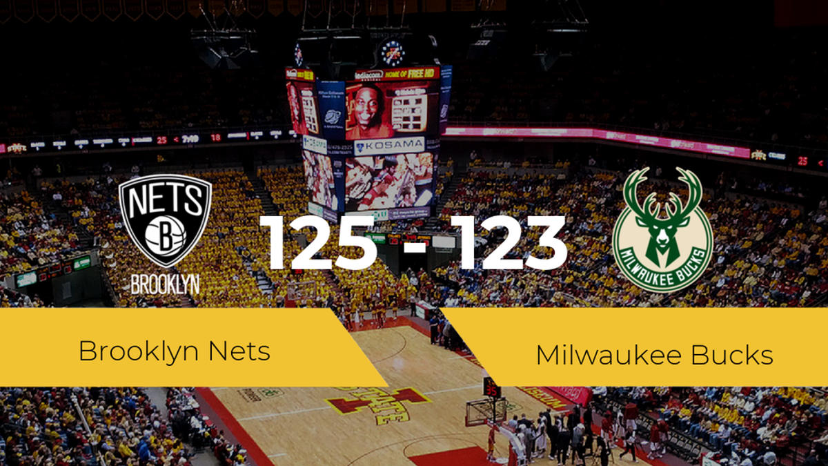 Brooklyn Nets se hace con la victoria contra Milwaukee Bucks por 125-123