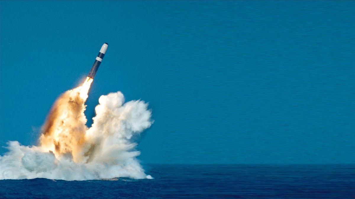 Un misil nuclear estadounidense lanzado desde un submarino