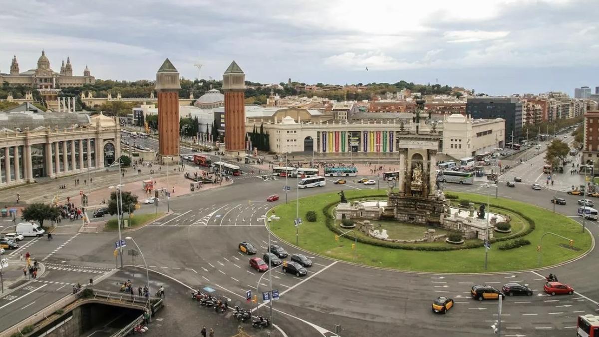La plaza de Espanya, en una imagen de archivo.
