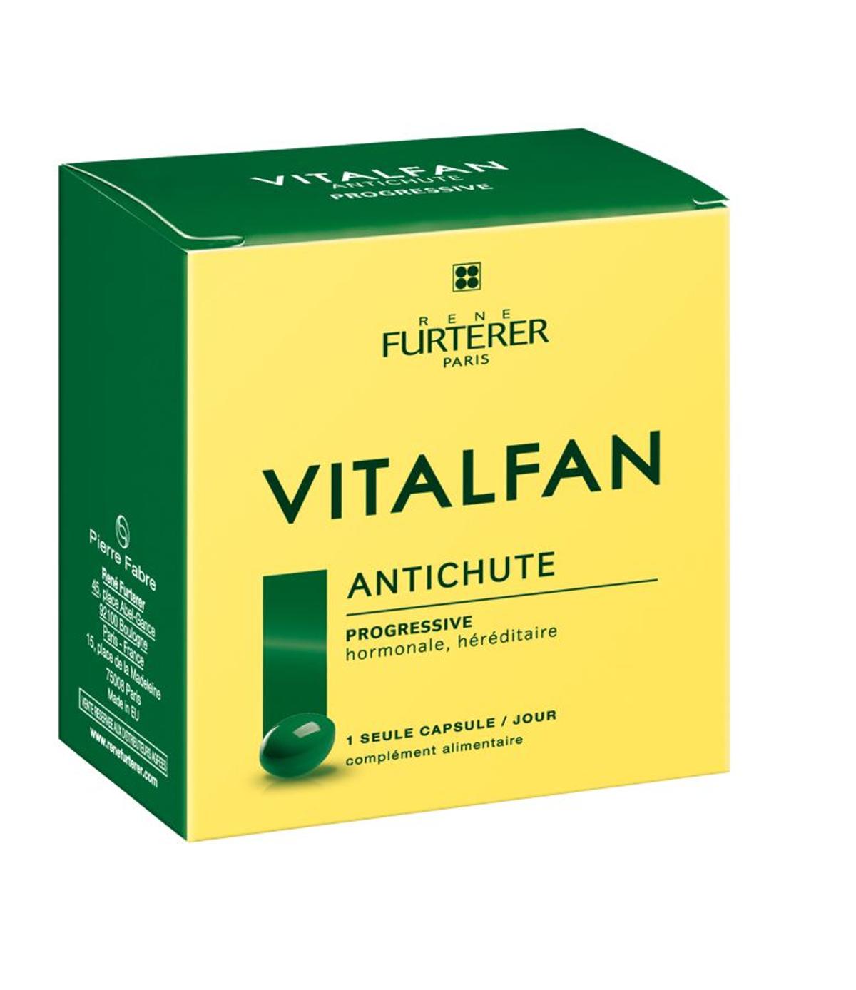 Soluciones a la caída de cabello, Vitalfan cápsulas Anticaída progresiva Rene Furterer