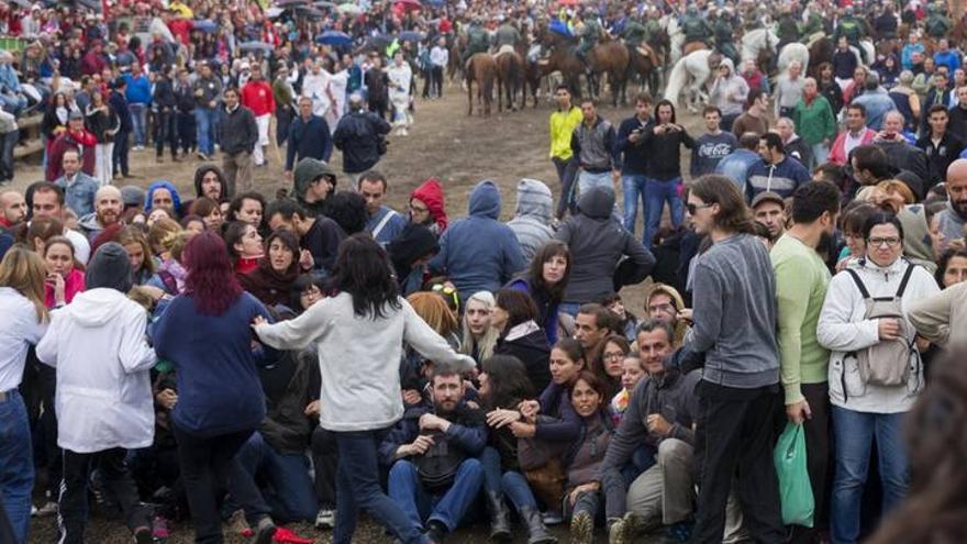 Un murciano encarna las protestas contra el Toro de la Vega