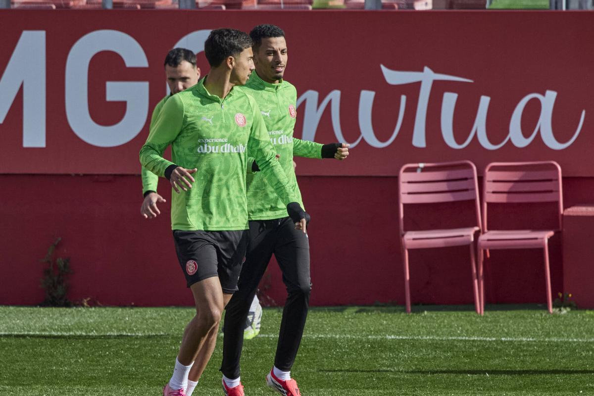 L'entrenament del Girona d'aquest diumenge, en imatges