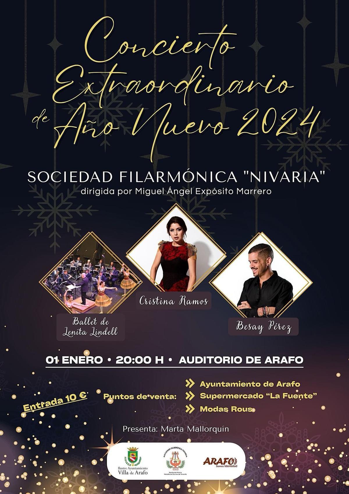 Cartel del concierto.