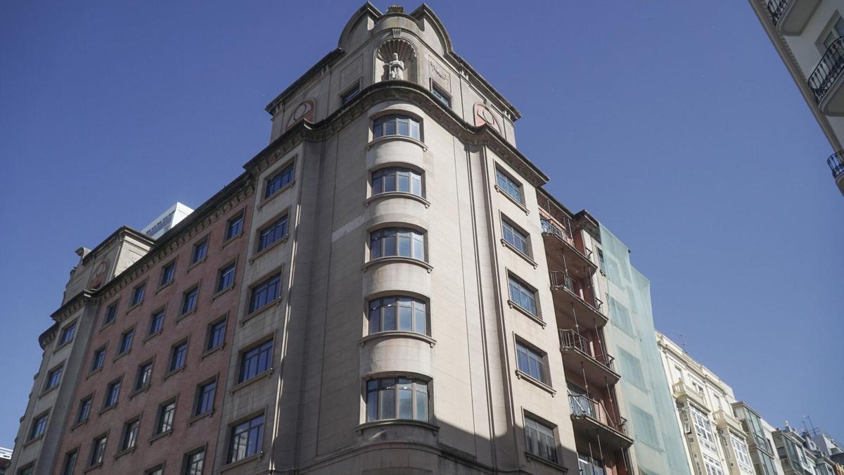 Edificio de la Tesorería General de la Seguridad Social en A Coruña.