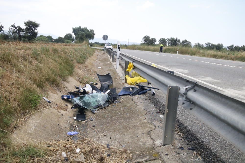 Dos morts en un accident a la N-II a Borrassà
