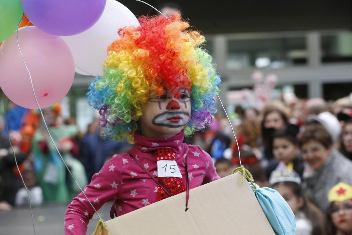 Foto de archivo de un participante infantil en el Concurso de disfraces del Concello de Vigo.