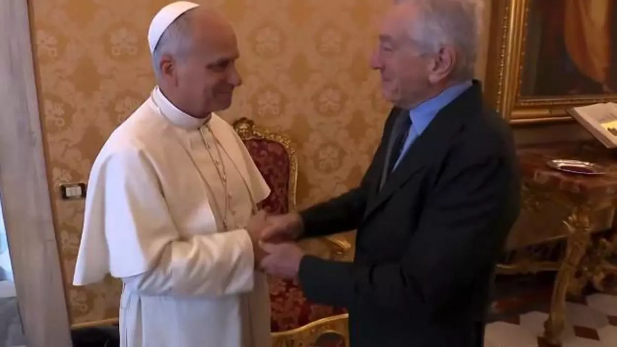 Así fue el encuentro entre el Papa León XIV y Robert De Niro en el Vaticano