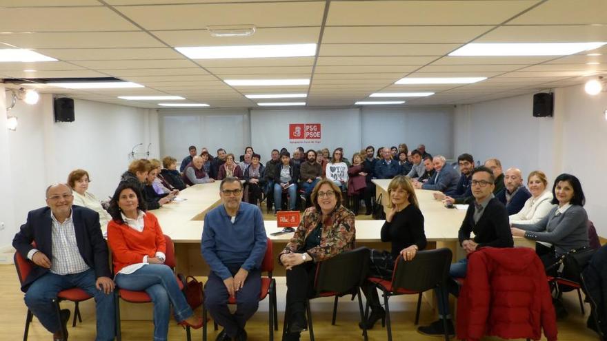 Olga Alonso, durante el encuentro de esta tarde.