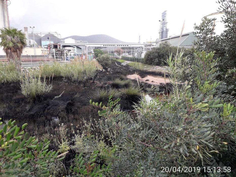 Posible vertido de hidrocarburos en el Valle de Escombreras