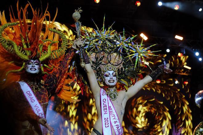 Shíky, drag Queen del Carnaval de Las Palmas de Gran Canaria 2023: coronación y actuación final