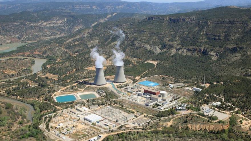 Vista aérea de la central nuclear de Cofrentes.