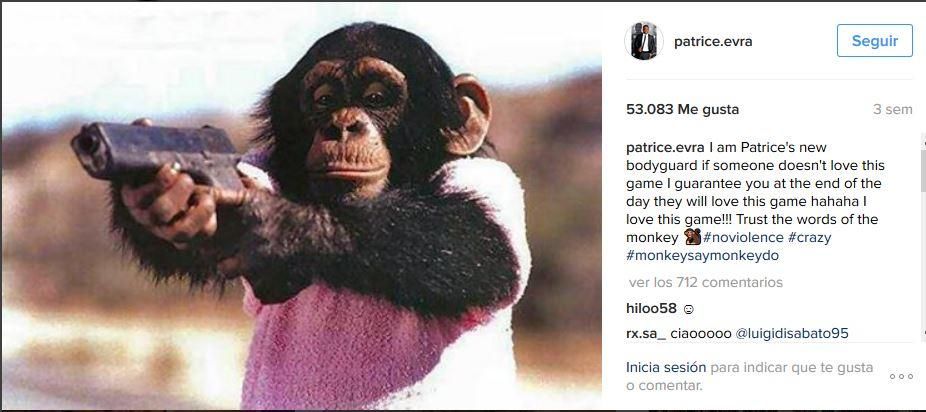 Patrice Evra, estrella de Instagram