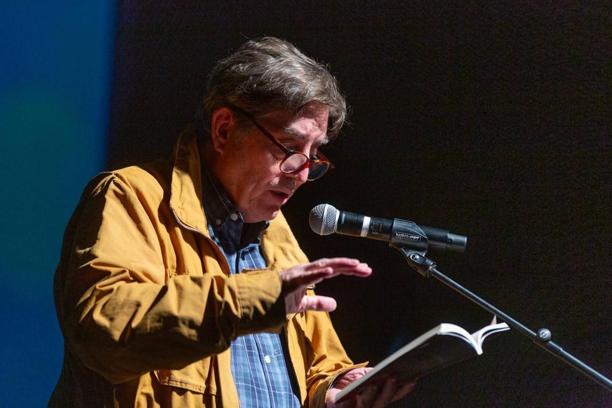 Luis García Montero, durante su participación en la Poefesta.