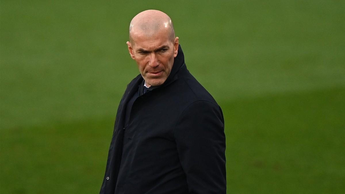 Zidane durante el partido contra el Eibar