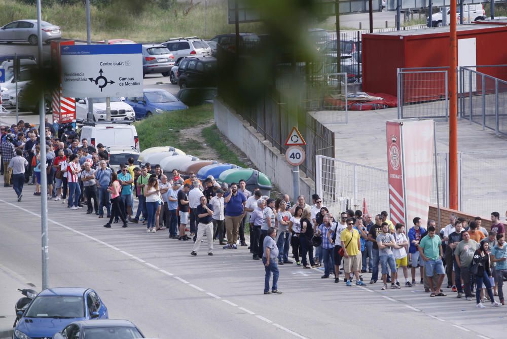 Cues a Montilivi per aconseguir entrades pel Girona-Osasuna