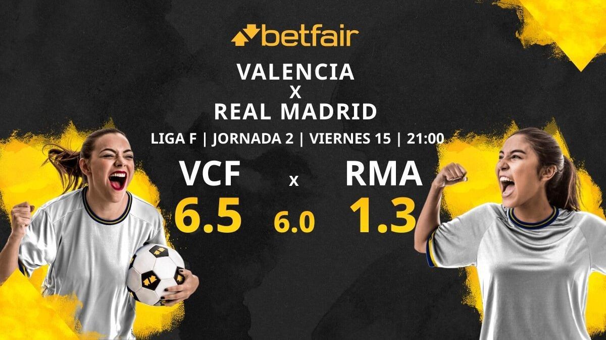 Valencia CF vs. Real Madrid CF: horario, TV, estadísticas, clasificación y pronósticos de la Liga F