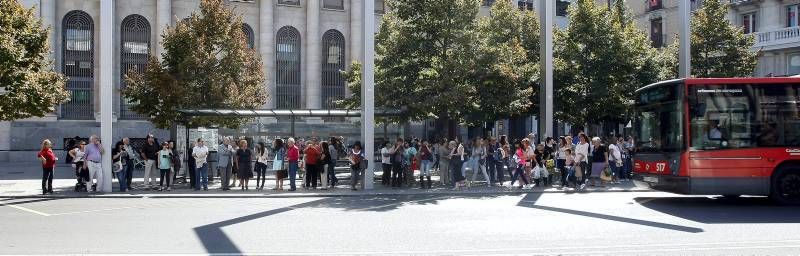 Fotogalería: Comienza la huelga del bus