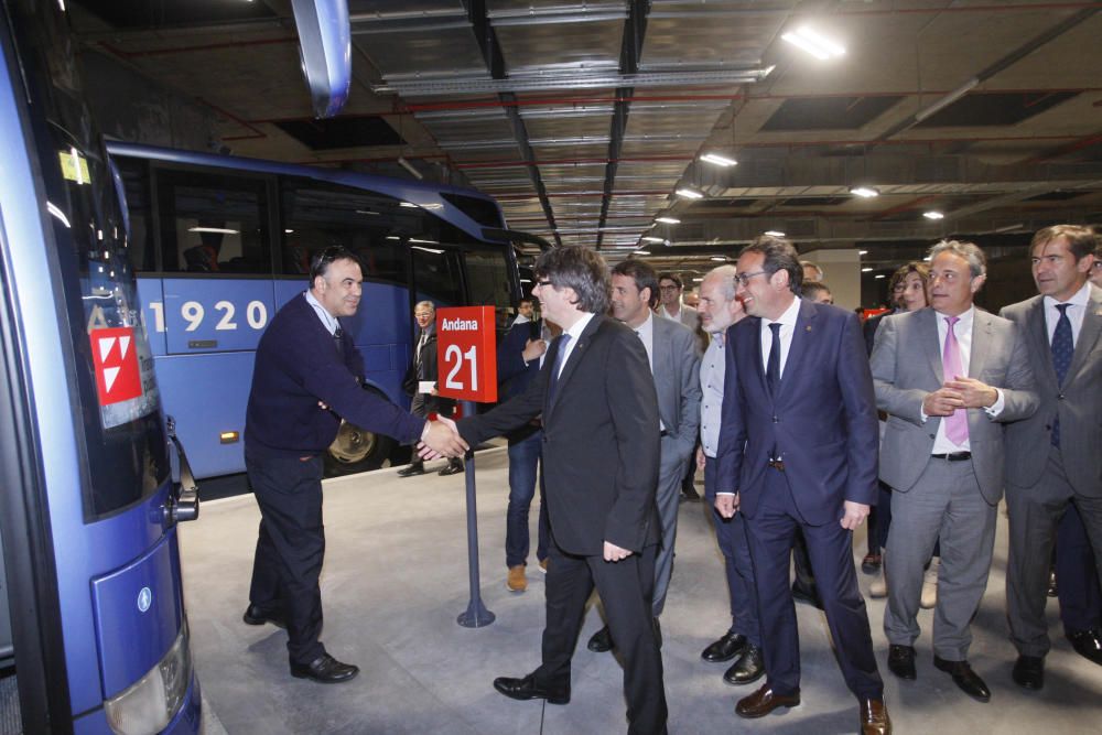 Inauguració de la nova estació d'autobusos de Girona