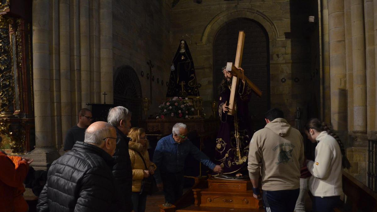 Jesús Nazareno, ya listo en Benavente para el Encuentro con la Dolorosa el viernes