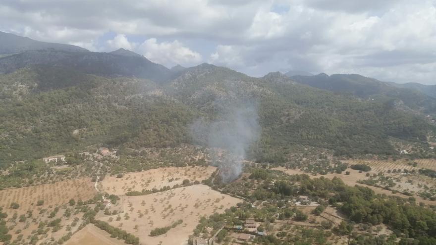 Extinguido un incendio en Mancor de la Vall que ha afectado a 0,5 hectáreas de matorral