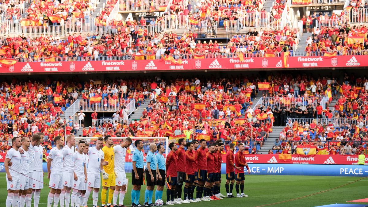 Partido de españa en la rosaleda