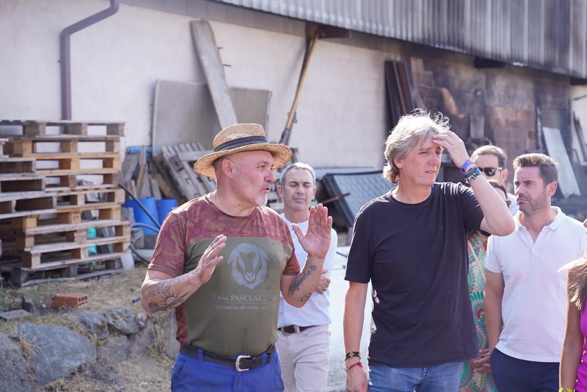 GALERÍA | Carlos Martínez visita los pueblos afectados por el incendio de Sayago GALERÍA | Carlos Martínez visita los pueblos afectados por el incendio de Sayago