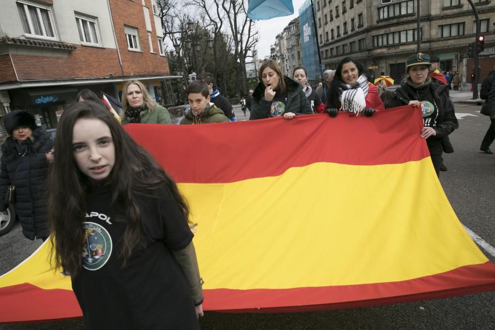 Manifestación policias en Oviedo