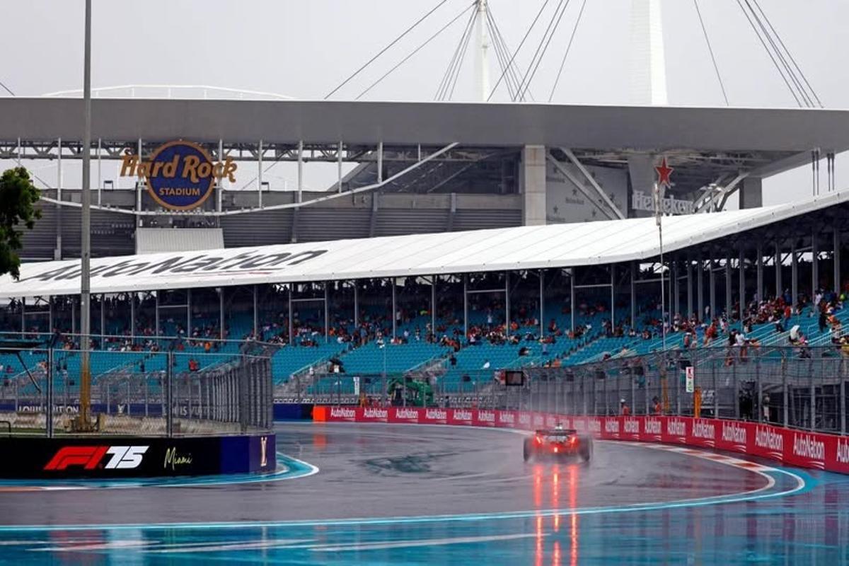 La lluvia amenaza con condicionar el GP de Miami 2026