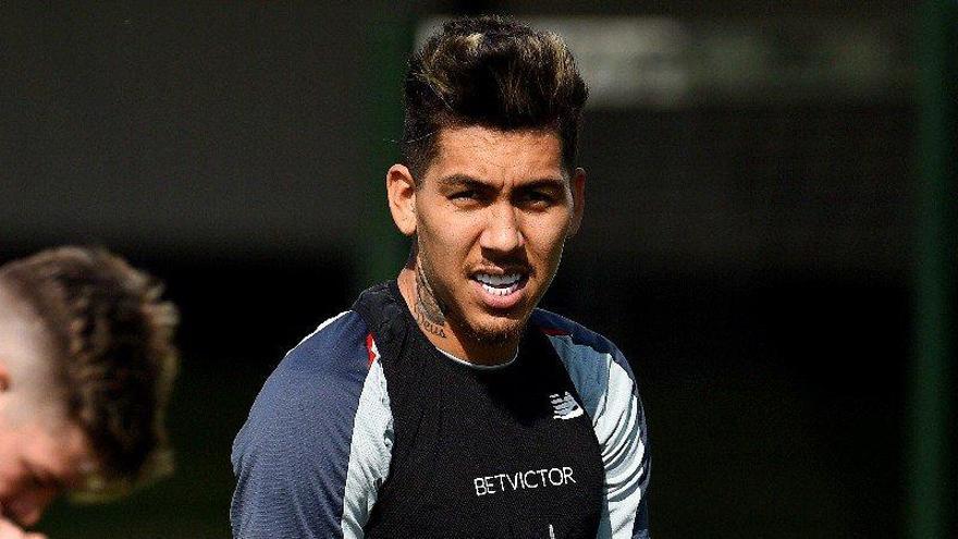 Firmino, en un entrenamiento en Marbella