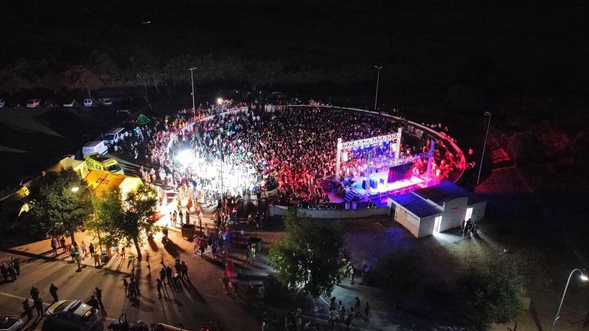 Imagen aérea del Carnaval de Verano 2025.