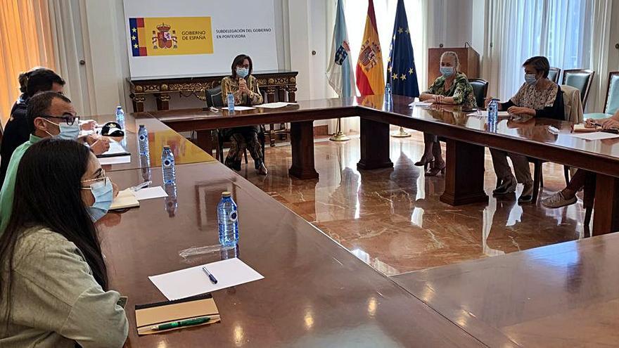 Reunión celebrada, ayer, en la Subdelegación del Gobierno.   | // FDV